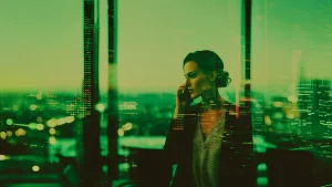 Business Mobiles - Woman using mobile phone for work