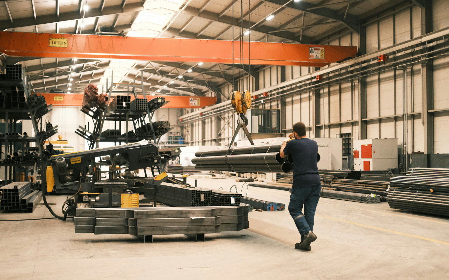 moving materials in a manufacturing facility